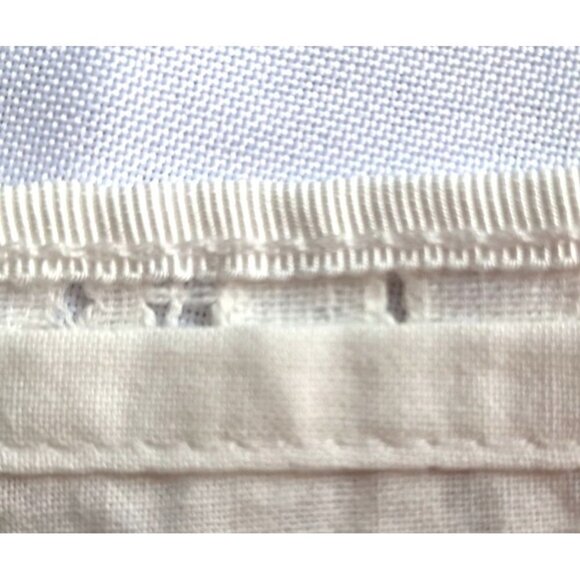 NWOT MAX STUDIO  White Cotton Lace Peplum Dress Mini Sleeveless Pencil Size 2 - Picture 5 of 6